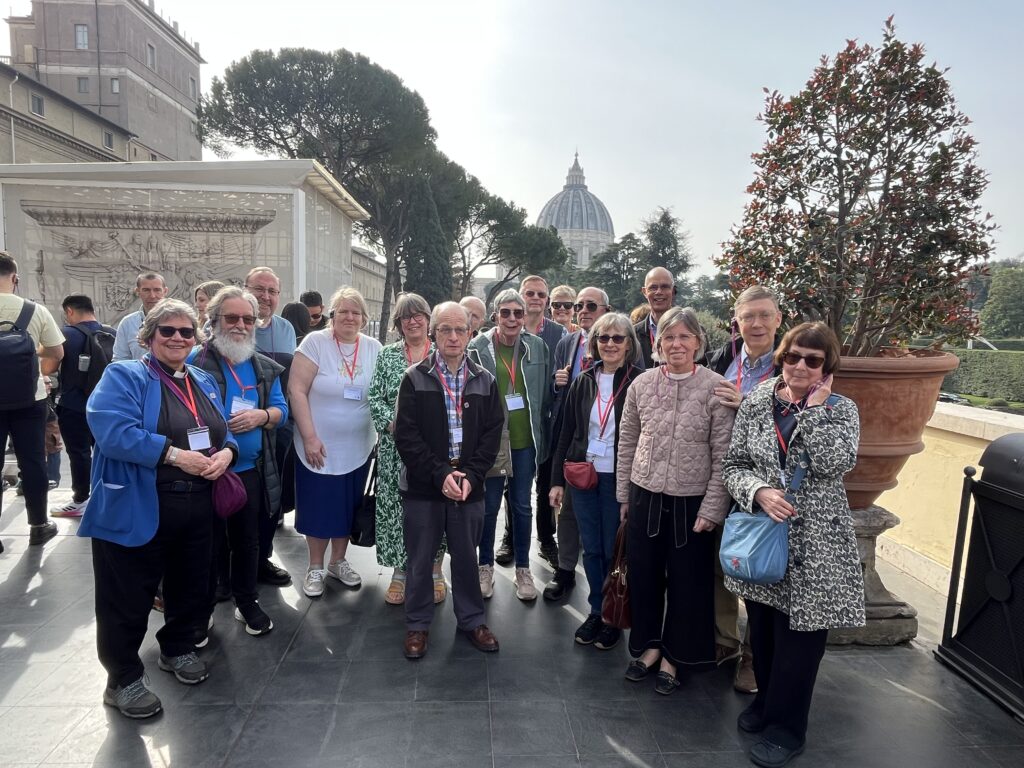 A group photograph of the pilgrims from our diocese and the Archdiocese of Southwark on the Ecumenical Pilgrimage to Rome and Assisi