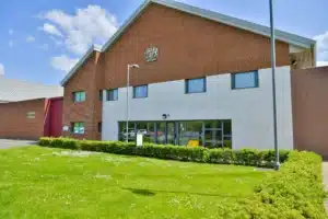 An exterior photo of HMP Thameside