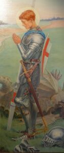 A painting of St George by Cicely Mary Barker